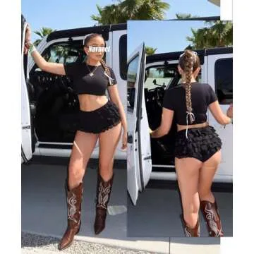 Stylish Navneet Y2K Lolita Lace Ruffle Booty Shorts