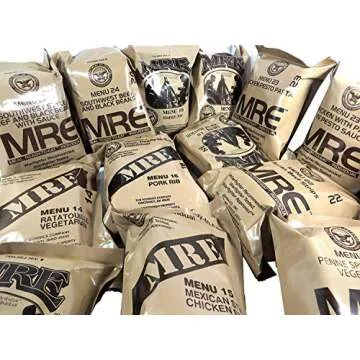 Genuine U.S. Military MREs - Assorted Flavors Pack