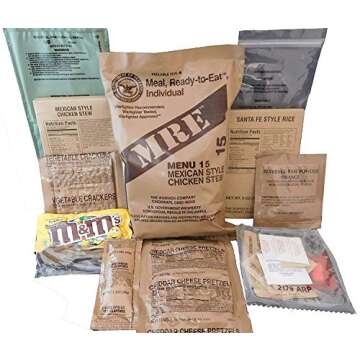 Genuine U.S. Military MREs - Assorted Flavors Pack