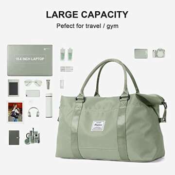Sport Travel Duffle Bag for Women - Stylish Weekend Getaway Bag