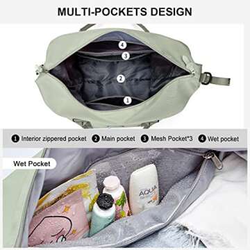 Sport Travel Duffle Bag for Women - Stylish Weekend Getaway Bag