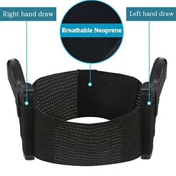 Accmor Belly Band Holster for Concealed Carry, Elastic Breathable Waistband Gun Holster for Women Men, Right and Left Hand Draw