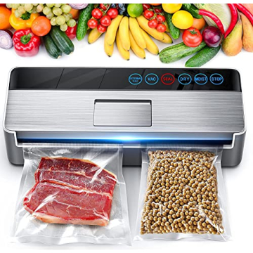 Sleek Automatic Vacuum Sealer Machine for Food Preservation
