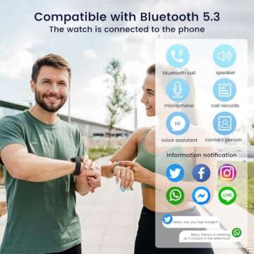 Smartwatch for Men Fitness Tracker: Brown Smart Watches (Answer/Make Calls) 1.43’’ AMOLED Touchscreen with Waterproof Heart Rate Blood Pressure Health Monitor Sport Pedometer Compatible Android iOS