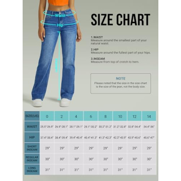 High Waisted Wide Leg Jeans for Women in Blue