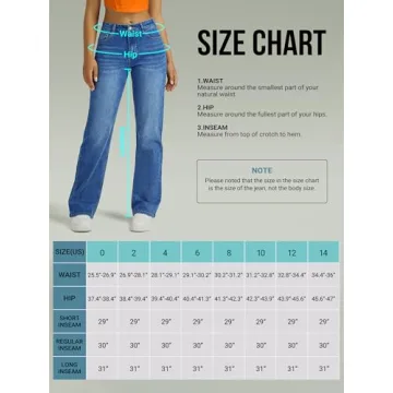 High Waisted Wide Leg Jeans for Women in Blue