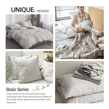Linen Duvet Cover Set - Soft & Breathable Bedding