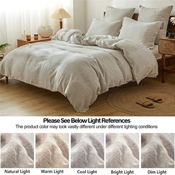 Linen Duvet Cover Set - Soft & Breathable Bedding