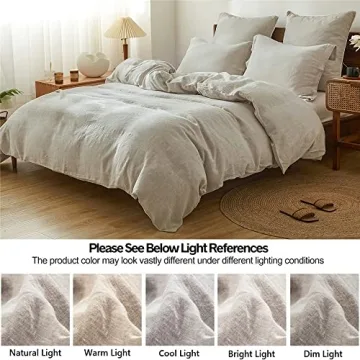 Linen Duvet Cover Set - Soft & Breathable Bedding