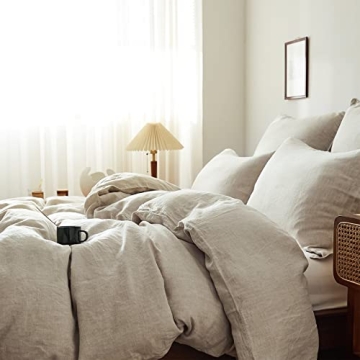 Linen Duvet Cover Set - Soft & Breathable Bedding