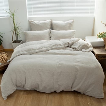 Linen Duvet Cover Set - Soft & Breathable Bedding