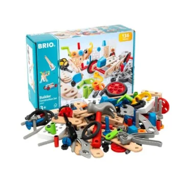 BRIO Builder 34587 136-Piece STEM Construction Set for Kids