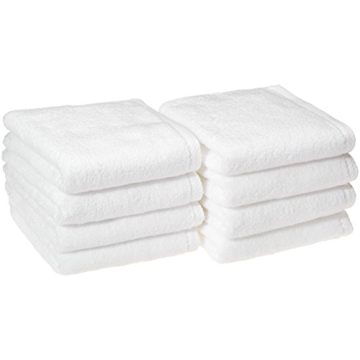 Quick-Dry Cotton Hand Towels, Set of 8 - White