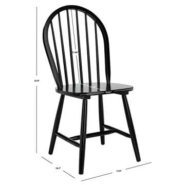 Safavieh Home Camden Farmhouse Spindle Back Dining Chairs