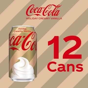 Coca-Cola Holiday Creamy Vanilla Soda 12 Pack