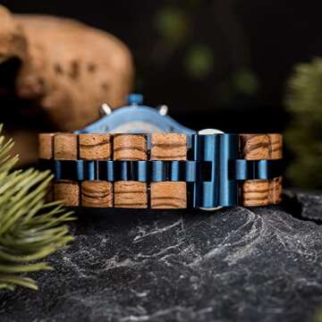 2win Personalized Engraved Wooden Watches for Men