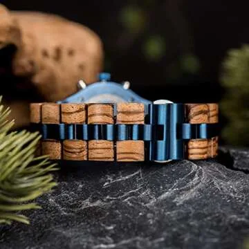 2win Personalized Engraved Wooden Watches for Men