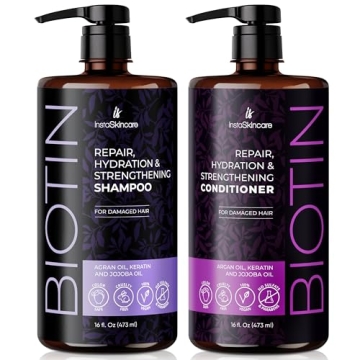 Biotin Shampoo & Conditioner Set for Thinning Hair