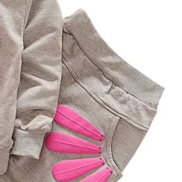 Toddler Baby Girls Sunflower Clothes Set Long Sleeve Top and Pants 2pcs Outfits Fall Clothes (Grey,Age 3T)