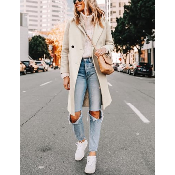 Yidarer Women's Mid-Long Wool Coat for Winter Elegance