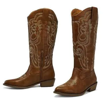 mysoft Women’s Embroidered Cowboy Boots for All Occasions