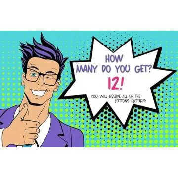 80's TV Cartoons Buttons Set Of 12 For Nostalgic Fun