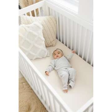 Konssy Muslin Crib Sheets - Soft & Breathable Baby Bedding