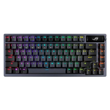 ASUS ROG Azoth 75 Wireless DIY Custom Gaming Keyboard with OLED Display