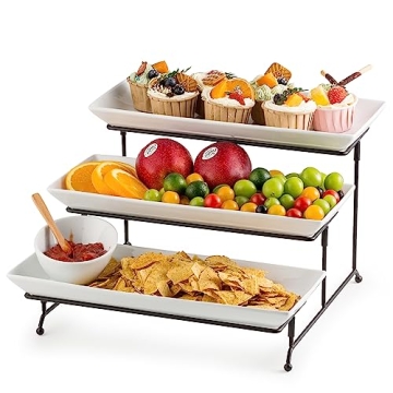 Gomakren 14 Inch 3 Tier Serving Stand – Elegant & Versatile for Events