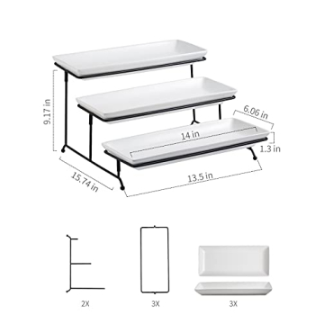 Gomakren 3 Tier Serving Stand for Elegant Parties