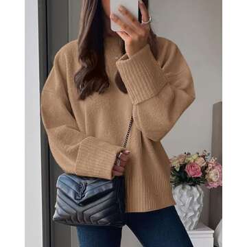PRETTYGARDEN Women's Cozy Oversized Fuzzy Sweater