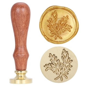 Rosemary Wax Seal Stamp - Vintage Botanical Design for Cards, Invitations & Gifts