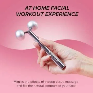 SKIN GYM Face Sculptor Beauty Roller - Stainless Steel Face Roller Massager Tool for Wrinkles and Lifting, Anti Aging Facial Roller to Release Muscle Tension, Contour Face and Improve Skin Appearance