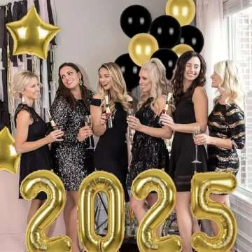 Stunning New Year Eve Party Supplies 2025 With Balloons
