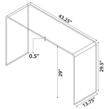 Coaster Furniture Sofa Table Clear 705329