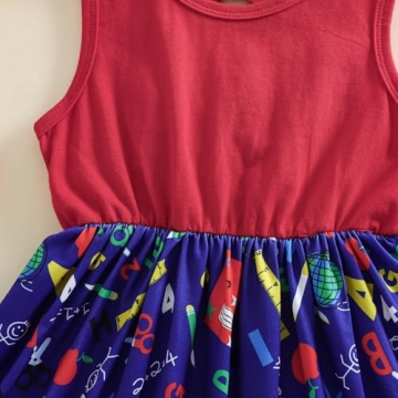 Guodeunh Toddler Girls Back to School Dress - Cute & Comfy