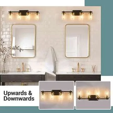 Atocif Luxe 4-Light Bathroom Vanity Light Fixture