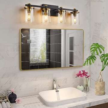Atocif Luxe 4-Light Bathroom Vanity Light Fixture