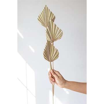 Dried Palm Leaves 10 Pcs Natural Decor for Events & Home