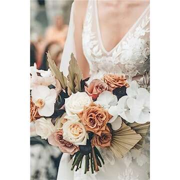 Dried Palm Leaves 10 Pcs Natural Decor for Events & Home