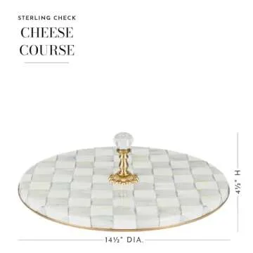 Elegant MacKenzie-Childs Cheese Course Charcuterie Board