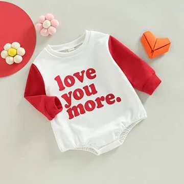 Amiblvowa Baby Oversized Crewneck Romper