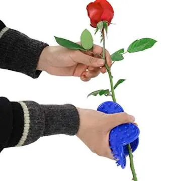 LuFOX 4PCS Rose Stripper Thorn Remover Tool Kit Thorn and Leaf Stripping Tool & Garden Glove