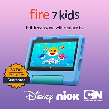 Amazon Fire 7 Kids Tablet - 7" Fun for Ages 3-7 with Parental Controls
