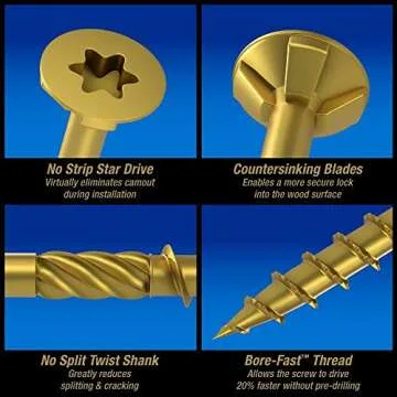 Fast, Durable Power Pro Wood Screws for Outdoor Use