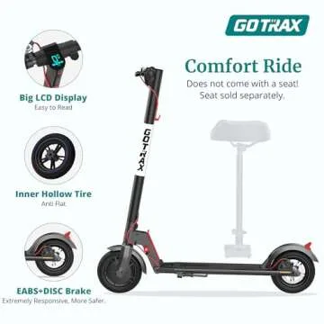 Gotrax GXL V2 Electric Scooter, 8.5" Solid Tire, Max 9 Mile and 15.5Mph Speed Power by 250W Motor, Lightweight 25.95lb, Cruise Control Aluminum Alloy Frame Foldable Commuting Escooter for Adults 13+