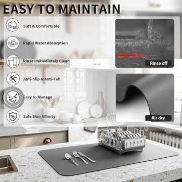 Ultra-Absorbent HotLive Dish Drying Mat for Every Kitchen Needs