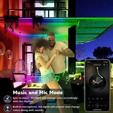 AILBTON 100ft Outdoor LED Strip Lights Waterproof,IP68 Outside Led Light Strips Waterproof with Bluetooth App Remote Control,Music Sync RGB Exterior Led Rope Lights,for Balcony,Deck,Roof,Garden,Pool