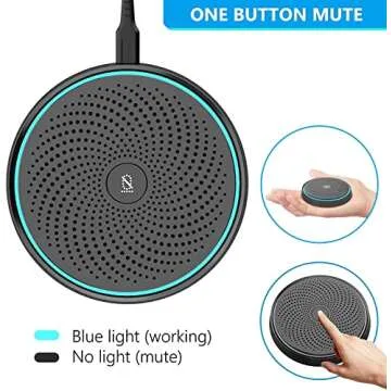 Compact ANSTEN USB Microphone for Online Meetings