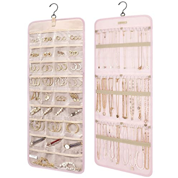 BAGSMART Hanging Jewelry Organizer - Stylish Double-Sided Storage Solution